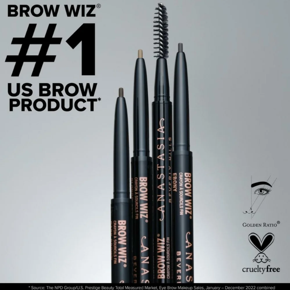 ANASTASIA BEVERLY HILLS BROW WIZ ULTRA-SLIM RETRACTABLE DETAIL PENCIL W/ SPOOLIE